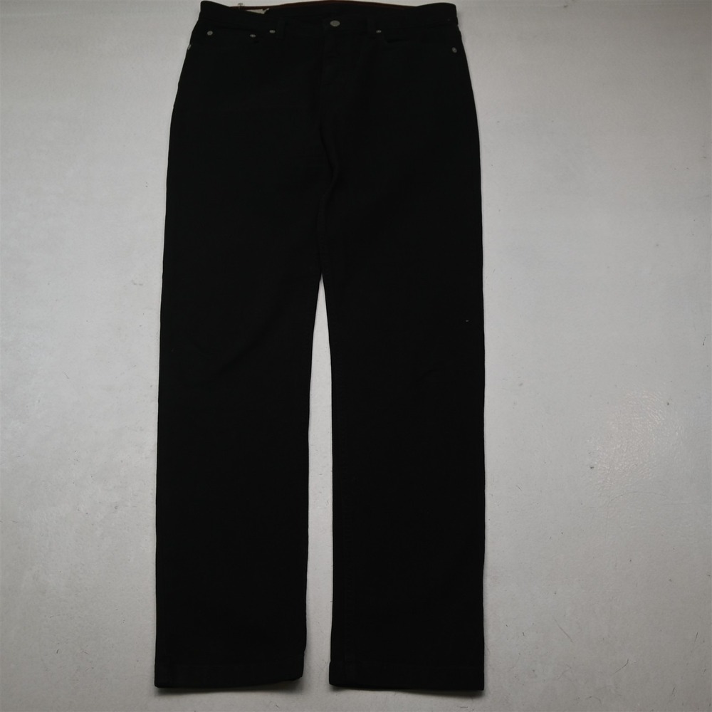American Giant 34x34 Black Denim Slim 5 Pocket Mens Jeans